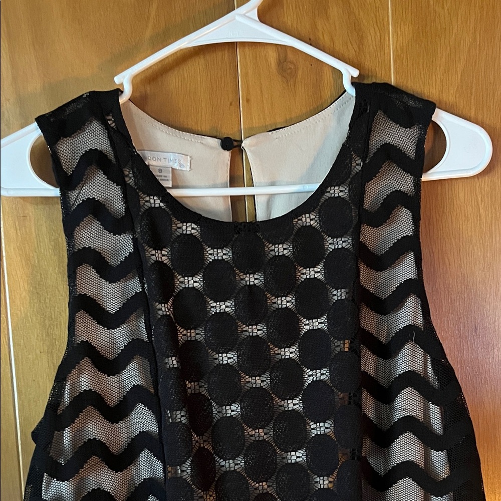Elegant Black Sheer Dress